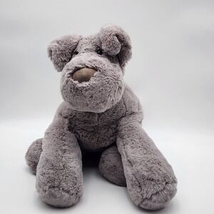 Jellycat‎ Large 16" Huggady Dog  Grey Puppy Plush Stuffed Animal Retired